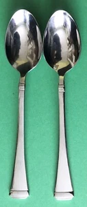 Wallace Stainless Steel WAS223 TEASPOONS TEASPOON SPOON x2 LOT 6 3/8" EUC - Picture 1 of 2