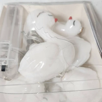 Ikea Lyskaede 10 Led Lights String Lights Swans with Gold Crowns Sealed Red Beak - Image 1 of 4