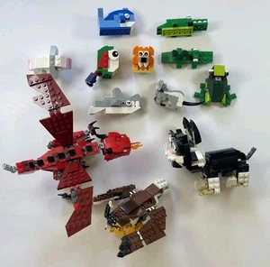 LEGO CREATOR Lotto Creature Pelose 31021 Volantino Feroce 31004 Creature Rosse 31032 - Foto 1 di 11