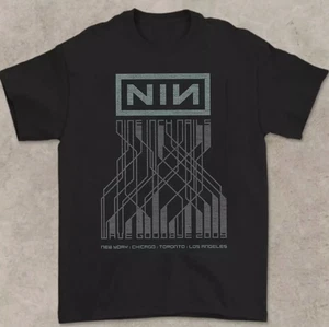 Camiseta negra de concierto Nine Inch Nails manga corta para hombre S a 5XL - Imagen 1 de 1
