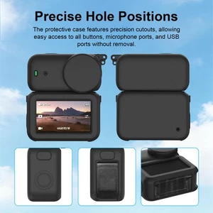 For DJI OSMO Nano Camera Skin Protective Cover + Lens Cap Soft Silicone Case Set - Picture 1 of 19