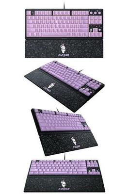 Razer Ornata V3 Tenkeyless Kuromi Edition RGB Wired Gaming Keyboard Sanrio - Immagine 1 di 2