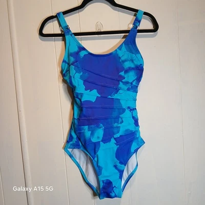 Купальник женский Michael Kors размер 8 синий цельный - Изображение 1 из 4