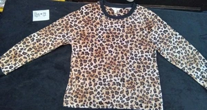 Secret Treasures Velour Top Womens SizeS)Brown Animal Print Cheetah Leopard B14 - Picture 1 of 8