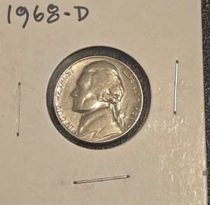 1968-D Gem BU Jefferson Nickel! FAST FREE SHIPPING - Picture 1 of 1