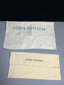 ZWEI Louis Vuitton Staubbeutel mit Umschlag 7" x 11" 5 "X10" - Bild 1 von 12