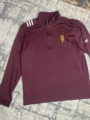 Arizona State Sun Devils Granate Adidas Ligero Pullover Chaqueta Para Hombre Grande Foto 1 de 4