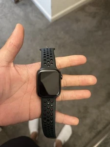 Apple Watch Series 7 45mm Black Case with Black Band (A2477) - Zdjęcie 1 z 3