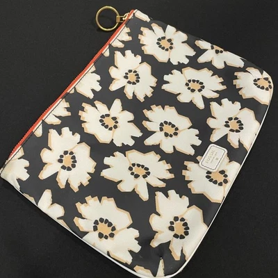 ~ Raro Bolso FOSSIL Cremallera Bolso sin asas Margarita Floral Maquillaje Cosméticos Mod Patrón Bolsa Foto 1 de 4