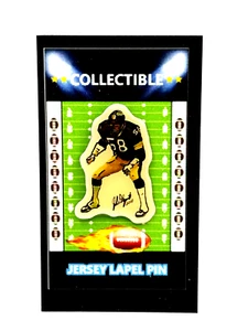 Spilla da bavero Pittsburgh Steelers Jack Lambert action artwork-Retro da collezione - Foto 1 di 1