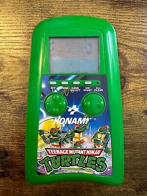 Vintage 1989 TMNT Konami LCD Handheld Game Teenage Mutant Ninja Turtles - Tested