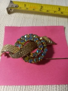 Vintage Pegasus Coro Aurora Strass Band Pin mit Markierung - Bild 1 von 9