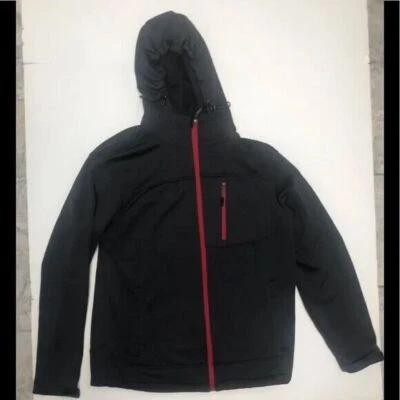 Sudadera con capucha para mujer FREE COUNTRY CHARCOAL gris cremallera completa talla mediana Foto 1 de 4