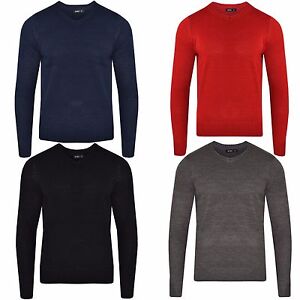 Mens Sweatshirt  Knitwear Sweater Jumper Pullover V Neck Long Sleeve Top 605