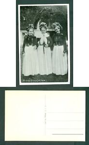 Denmark 1930is. Postcard,Photo.Bride And Bridesmaids In National Costumes Unused