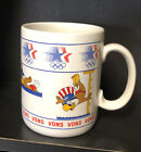 Coffee Mug 1980's Olympic Games Swimming Sam the Eagle VONS Souvenir