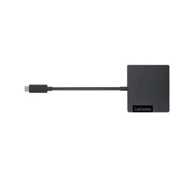 Lenovo USB-C Travel Hub 4X90M60789 HDMI, VGA, USB, USB 3.2, RJ45 (mk) - Bild 1 von 2