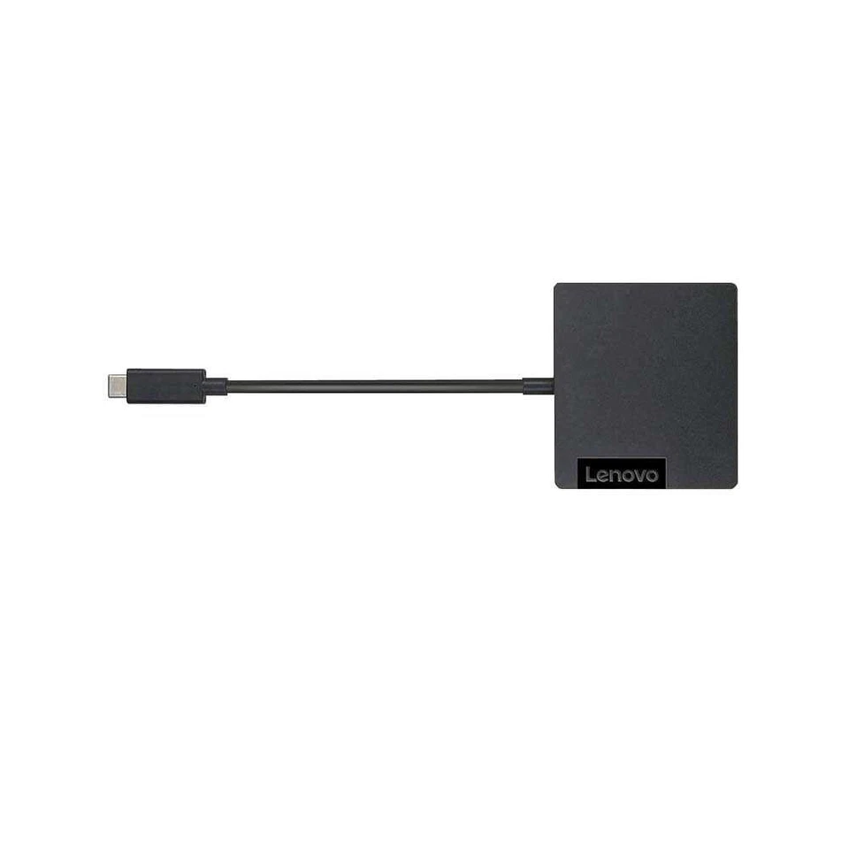 Lenovo USB-C Travel Hub 4X90M60789 HDMI, VGA, USB, USB 3.2, RJ45 (mk) - Bild 1 von 2