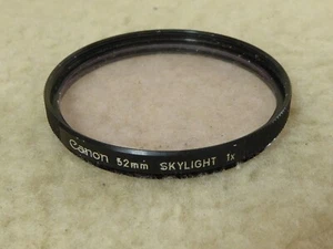 canon genuine original 52mm Skylight 1A Filter for Canon vgc no scratches - Picture 1 of 2