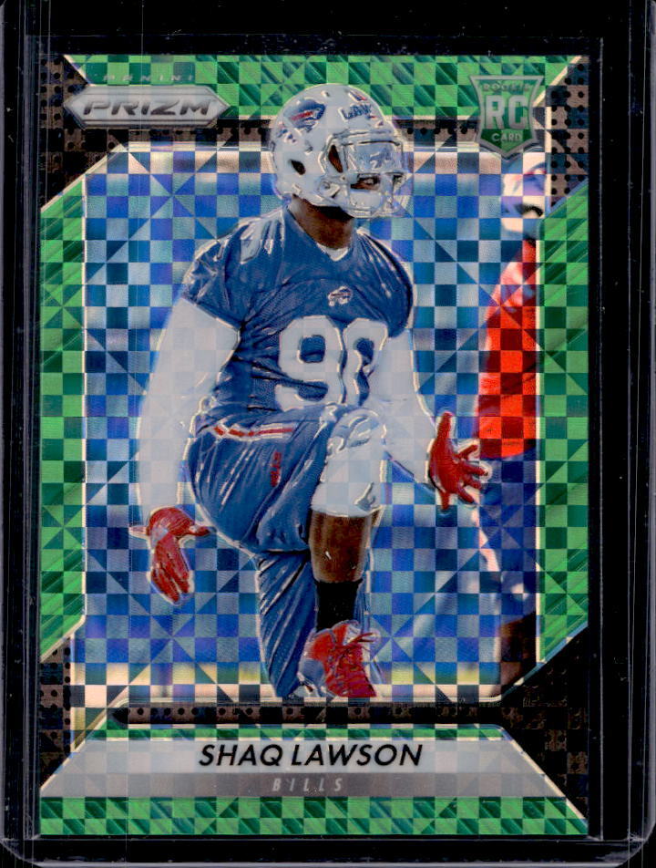 2016 Panini Prizm Shaq Lawson Green Power Prizm Rookie RC #46/49 Bills