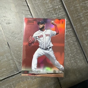 2021 Topps Stadium Club Chrome Eduardo Rodriguez Red /5🔥🔥 - Picture 1 of 2