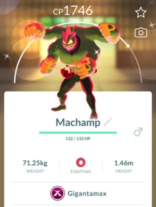 Pokémon Shiny Machamp Gigamax P T C Read Descripttion - Picture 1 of 1