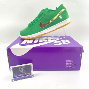 Nike SB Dunk Low Pro St. Patrick's Day Shamrock Lucky Green BQ6817-303 Men's - Picture 1 of 11