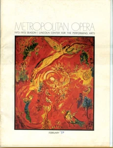 Vintage 1973 Puccini MADAMA BUTTERFLY Metropolitan Opera LINCOLN CENTER Program! - Picture 1 of 8