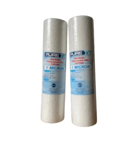 2 Pack PureT Melt-Blown Polypropylene filter cartridge 1 micron - Picture 1 of 1