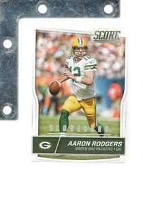 2016 Panini Score #117 Aaron Rodgers Scorecard inserto 4x Jugador Más Valioso + Empacadores - Imagen 1 de 1