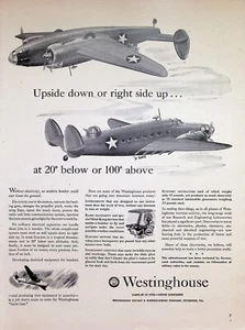 VINTAGE 1940s Print Ad ~ Westinghouse ~ Upside down or right side up... - Picture 1 of 1