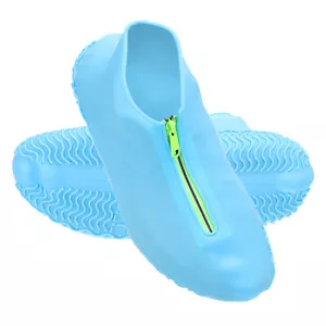 Waterproof Shoe Covers,Rain Shoe Covers Reusable for Men Women Fits 1.5-7, Blue - Zdjęcie 1 z 6