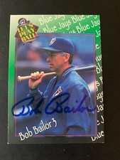 Bob Bailor Signed 1995 Oh Henry! #3 Card Toronto Blue Jays Autograph COA
