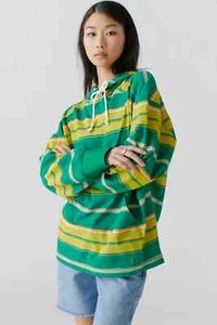 BDG Urban Outfitters UO Joshua Sweatshirt Hoodie Top Striped Printed S 233854 - Picture 1 of 12