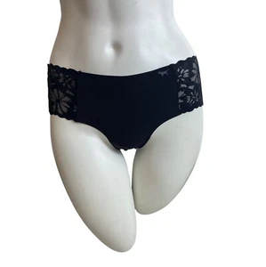 Pink Womens Cheekster Underwear Black Lace Trim Seamless Design Size M- NEW - Picture 1 of 8