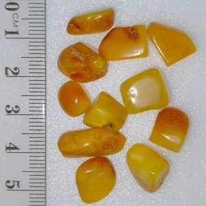 Amber natural gemstones loose polished matte bundle for jewellery craft 31.1ct - Picture 1 of 7