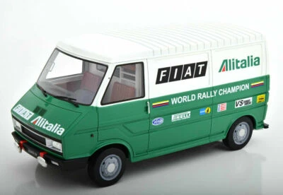 FIAT 242 ASSISTENZA LANCIA ALITALIA CORSE RALLY 1977 LAUDORACING LM107A2 1/18 - Immagine 1 di 3