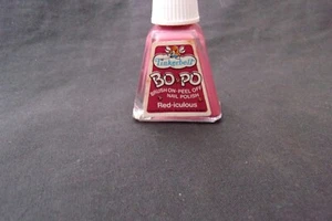 Tom Fields Tinkerbell Bo Po Brush On Peel Off Nail Polish Rare Red-iculous WORKS - Picture 1 of 5