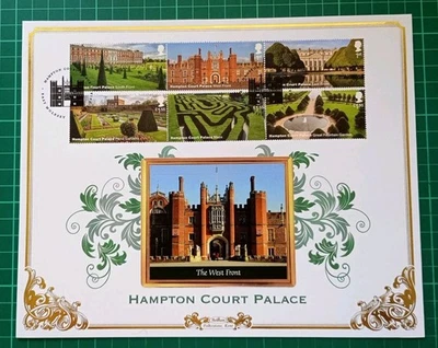 2018 Hampton Court Palace BENHAM West Front FDC East Molesey Pmk - Image 1 of 3