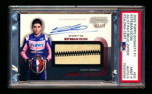 2022 Topps Dynasty F1 Esteban Ocon Zipper Patch Autograph #9/10 PSA 9 DNA Auto 9 - Picture 1 of 2