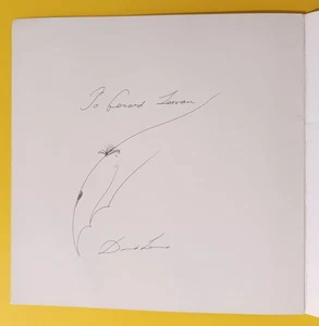 David Levine (1926-2009) - Raro catálogo de exposición firmado + boceto original - Imagen 1 de 3