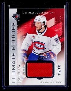2024-25 UD Ultimate Joshua Roy Ultimate Rookies Jersey /499 #172 Canadiens - Foto 1 di 3