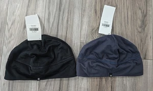 LOT OF 2 - Mountain Hardwear TECH FLEECE DOME Hat Beanie Cap Gray Black L/XL - Picture 1 of 3