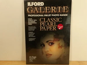 Papel Perla Clásico Inyección de Tinta Profesional ILFORD GALERIE 13"x19" 25 Hojas 240gsm - Imagen 1 de 2
