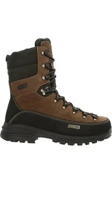 Rocky Mens Brown/Black Leather 400G MTN Stalker Pro Hunting Boots, Size 9.5M - Picture 1 of 6