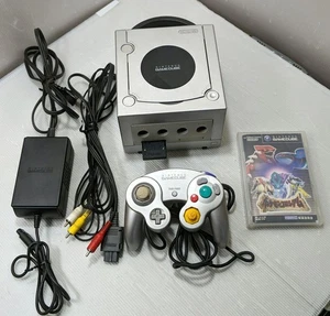 Nintendo GameCube DOL-001 Console Silver with Controller & Cables (Used) - Picture 1 of 10