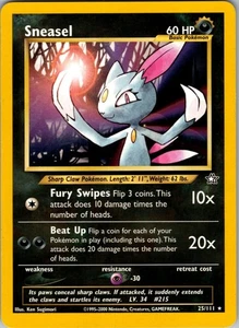 Sneasel Rare Neo Genesis 025/111 LP - Picture 1 of 2