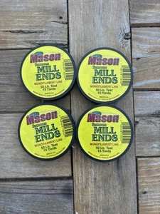 Mason Mill Ends Monofilament Fishing Line 50 lb Test 15 Yards Each 4 Rolls - Picture 1 of 3