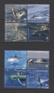 Cook Is. #1688-89 (2020 Whales set in 2x blocks of 4) VFMNH CV $142.50 - Picture 1 of 1