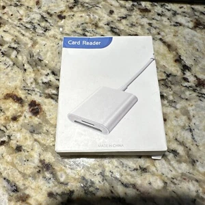 SD Card Reader Micro Camera Connection Adapter Reader SLR Camera for iPad Iphone - Picture 1 of 2